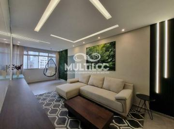 Apartamento · 125m² · 2 Quartos · 1 Vaga · Apartamento Incrível com 2 quartos com dependência completa MOBILIADO na Pompéia em Santos
