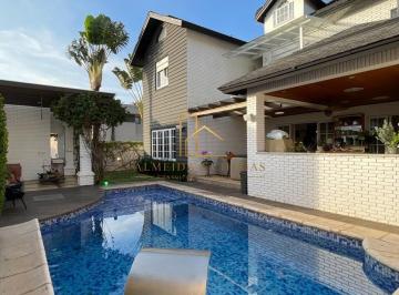 Casa · 480m² · 5 Quartos · 7 Vagas · CASA DE ALTO PADRÃO À VENDA NO TAMBORÉ 10 – 5 SUÍTES, PISCINA AQUECIDA E ESTILO HAMPTONS