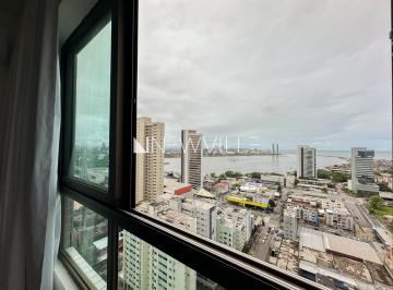 Apartamento · 36m² · 1 Quarto · 1 Vaga · Flat para alugar no Condomínio Parque Shopping, no Pina – 36,20m², 1 quarto, mobiliado e com vista |