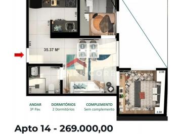 Apartamento · 35m² · 2 Quartos · Apartamento em Rua Professor Araújo Coelho - Jardim Líbano - São Paulo/SP