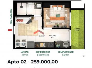 Apartamento · 25m² · 1 Quarto · Apartamento em Rua Professor Araújo Coelho - Jardim Líbano - São Paulo/SP