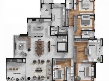 Apartamento · 306m² · 4 Quartos · ETHEREA À VENDA COM 4 QUARTOS EM ANDAR ALTO NO ECOVILLE