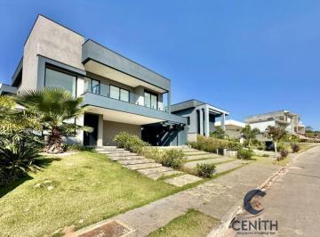 Casa · 374m² · 4 Quartos · 6 Vagas · Linda Casa Moderna Zero KM no Cond Vintage - 4 Suítes, Escritório e Gourmet