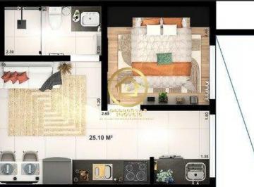 Apartamento · 25m² · 10 Quartos · Apartamento à venda - no Jardim Líbano