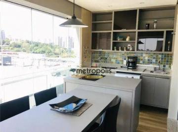Sacada/cozinha · Studio com 1 dormitório para alugar, 42 m² por R$ 4.665,63/mês - Centro - São Bernardo do Campo/SP