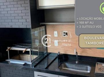 6673a5d4659bb6a233669b15f4d2284be8a88d88 · Apartamento com 3 dormitórios para alugar, 168 m² por R$ 20.440,00/mês - Centro Empresarial Tamboré 