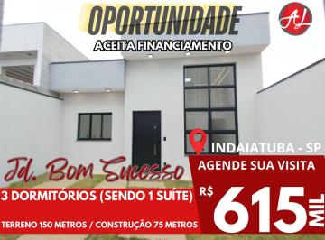 Casa de 3 quartos, Indaiatuba · Casa A Venda Com 3 Dormitórios - Jardim Bom Sucesso - Indaiatuba - SP!