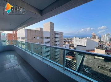Apartamento · 80m² · 2 Quartos · 1 Vaga · Apartamento amplo com suíte e lazer completo no Canto do Forte – Praia Grande