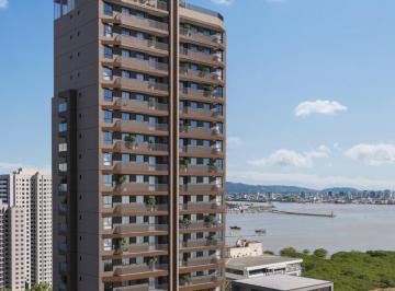 Lado nordeste da torre, voltado para o Saco da Fazenda (imagem ilustrativa) · Apartamento com 103 m², 3 dormitórios e varanda gourmet no Seventy