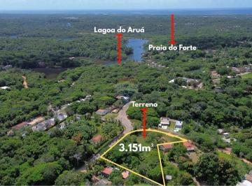 Terreno · 3151m² · TERRENO À VENDA, A POUCOS METROS DA LAGOA DO ARUÁ E A 10MIN DA PRAIA DO FORTE
