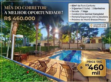 9f9886f4-4516-4676-8f22-52bb97af8a9c · Deslumbrante apartamento para venda em Belenzinho com 3 quartos, sendo 1 suíte, 60m²