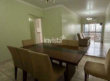 Apartamento · 112m² · 3 Quartos · 1 Vaga · Aluguel: Apartamento 112m² no Campo Grande- Santos/SP | 3 dorms, varanda e vaga demarcada