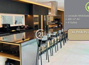 c19408623b600622df1e94f6f7b8cde0f4fa76fe · Casa com 4 dormitórios para alugar, 481 m² por R$ 41.490,00/mês - Alphaville Residencial Plus - Baru