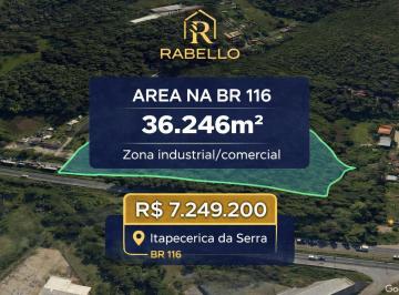 Terreno , Itapecerica da Serra · Área Industrial/Comercial 36.246m² à Venda na BR-116 | R$ 7,2 Mi | Itapecerica da Serra