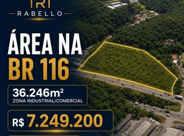 Terreno , Itapecerica da Serra · Área Industrial/Comercial 36.246m² à Venda na BR-116 | R$ 7,2 Mi | Itapecerica da Serra