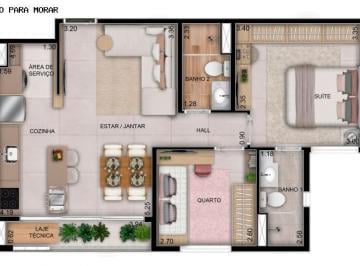 Apartamento · 60m² · 2 Quartos · 1 Vaga · Apartamentos à venda no Wish 211