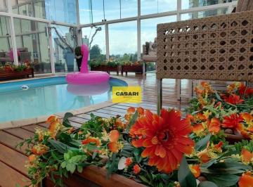 Apartamento · 121m² · 2 Quartos · 2 Vagas · Cobertura Mobiliada com Piscina Aquecida e 2 Vagas em SBC – Próxima ao Golden Square