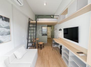 01 · Studio com mezanino e garden mobiliado no Parkside
