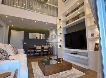 Apartamento · 115m² · 3 Quartos · 2 Vagas · Apartamento de Alto Padrão Duplex no SOHO – Centro Metropolitano | Barra Olímpica