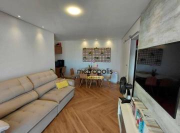 Sala de estar · Apartamento com 3 dormitórios à venda, 112 m² por R$ 1.600.000,00 - Santa Maria - São Caetano do Sul