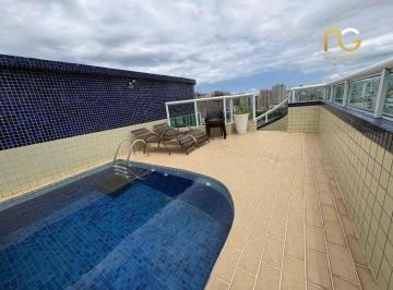 909b03563a23ea7505b975c74d3ecbaf6cb5b665 · Cobertura com 3 dormitórios à venda, 164 m² por R$ 1.100.000,00 - Vila Guilhermina - Praia Grande/SP