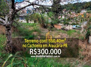 b62438a5fe4aece2d46b86cc911098937fc6eefc · Terreno com 660,40m² no Cachoeira em Araucária-PR  - A venda por R$300.000,00