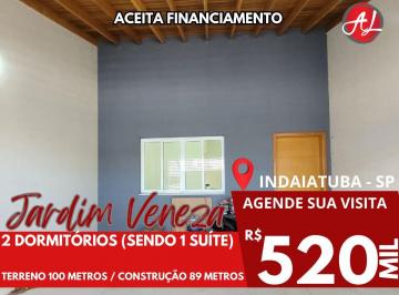 Casa de 2 quartos, Indaiatuba · Casa Térrea Com 2 Dormitórios A Venda - Jardim Veneza - Indaiatuba - SP!