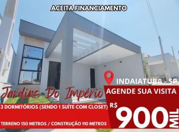 Casa de 3 quartos, Indaiatuba · Linda Casa A Venda Com 3 Dormitórios - Condomínio Jardins Do Império - Indaiatuba - SP!