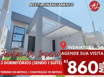 Casa de 3 quartos, Indaiatuba · Linda Casa A Venda Com 3 Dormitórios - Condomínio Jardins Do Império - Indaiatuba - SP!