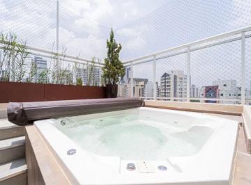 Apartamento · 130m² · 2 Quartos · 2 Vagas · Cobertura com 2 quartos para alugar, 130 m² por R$ 17.602/mês - Vila Olímpia - São Paulo/SP