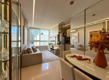Apartamento · 45m² · 2 Quartos · 1 Vaga · Apartamento de 2 dormitórios sendo 1 suítes mobiliado com vaga de garagem no bairro Navegantes em Ca