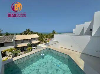 Apartamento · 142m² · 3 Quartos · 2 Vagas · Vendo Apartamento Cobertura Duplex nascente pé na areia mobiliado e decorado com 142m2 , 3 suíte, pi