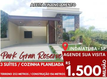 Casa de 3 quartos, Indaiatuba · Casa A Venda Com 3 Suítes E Fundo Para Mata - Condomínio Park Gran Reserve - Indaiatuba - SP!
