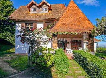 Casa · 278m² · 4 Quartos · 3 Vagas · Casa Alpina em Campos do Jordão | Vila Natal, 278 m², Lareira e Vista
