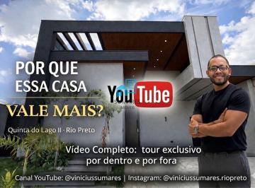 Casa · 185m² · 3 Quartos · 4 Vagas · QUINTA DO LAGO LAC LÉMAN - CASA NO CONDOMÍNIO QUINTA DO LAGO II - Sao José do Rio Preto SP