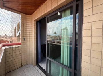 Varanda · Apartamento VISTA MAR com 1 dormitório à venda, 55 m² por R$ 280.000 - Maracanã - Praia Grande/SP