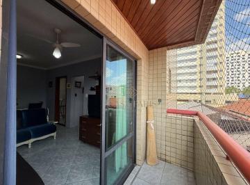 Varanda · Apartamento VISTA MAR com 1 dormitório à venda, 55 m² por R$ 280.000 - Maracanã - Praia Grande/SP