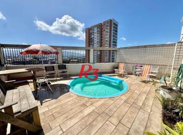 55d4618b765908ce3d64c0f3db68045ceaabbf02 · Cobertura com 3 dormitórios à venda, 187 m² por R$ 1.400.000,00 - Macuco - Santos/SP