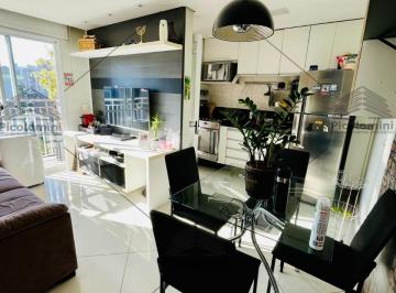 Foto 01 · Apartamento Mobiliado a Venda com 48m² na Vila Andrade, 2 dormitórios, sala com cozinha integrada, 1