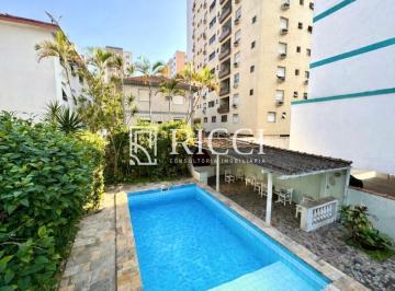 Piscina com espaço gourmet · Casa à Venda em Santos-SP, Ponta da Praia 4 Quartos, 3 Suítes, 2 Salas, 7 Banheiros, 2 Vagas 450m²