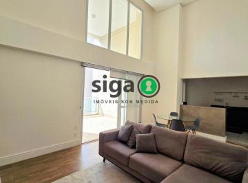 Apartamento · 138m² · 3 Quartos · 2 Vagas · Apartamento para Locação na Vila Andrade, 138m² com pé direito duplo.