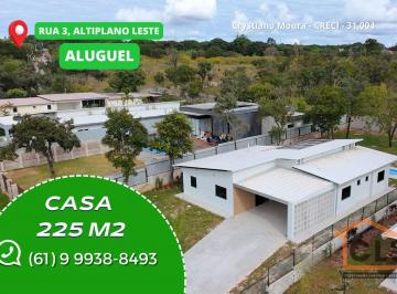 Casa · 225m² · 3 Quartos · 2 Vagas · Aluguel, casa térrea, 3 quartos, 3 suítes, piscina, churrasqueira, Altiplano Leste, Jardim botânico,