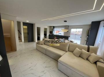 Sala de estar · Sobrado com 3 dormitórios à venda, 220 m² por R$ 1.491.000,00 - Vila Camilópolis - Santo André/SP