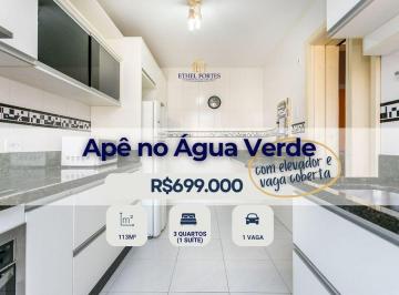 Apartamento de 3 quartos, Curitiba · APARTAMENTO NO ÁGUA VERDE | 113 m² PRIVATIVOS | 3 QUARTOS | 1 VAGA COBERTA