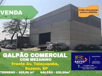 Comercial , Suzano · Galpão com 820,00 m² à Venda em Suzano.