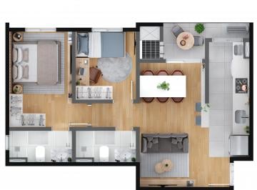 Apartamento de 2 quartos, Curitiba · Apartamento 2 quartos 1 suíte 1 vaga Condomínio Clube Neoville