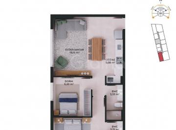 Apartamento · 69m² · 2 Quartos · 1 Vaga · Apartamento de 69m² com 2 quartos naPedra Branca