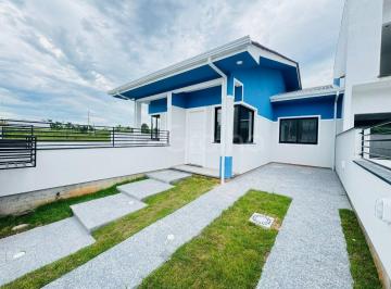 02 fachada e garagem · Casa em Forquilhas com 50,00 m2