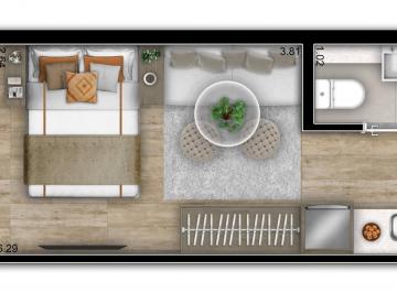 Planta 01 - 1 dorm 21m² - studio · Studio em Brooklin Paulista São Paulo SP