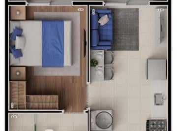 Planta 01 - 1 dorm 28m² · Apartamento em Jardim Bonfiglioli São Paulo SP